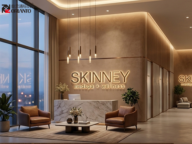 Shopping Mall Store Renovation Metal Luminous Letters