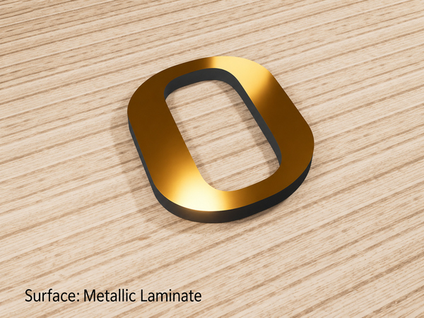 PC-03 PVC Letter with Metal Facial/Front