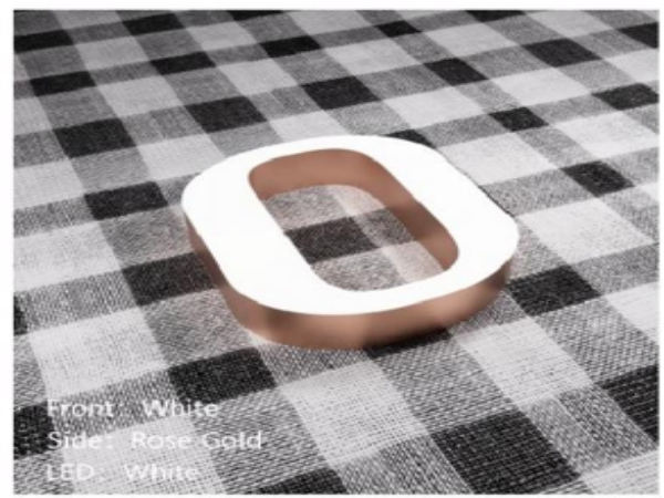 MLC-12-F Metal Channel Luminous Letter Light in Front Without Edge