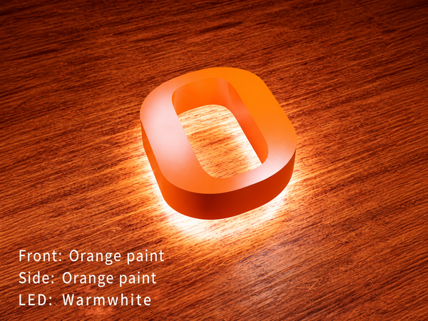 ALC-04-B Acrylic Luminous Letter with Backside Halo
